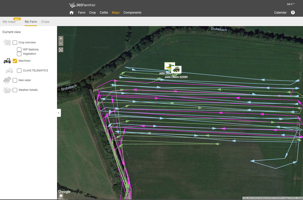 DataConnect live: Gegevensuitwisseling Claas, 365FarmNet en John Deere